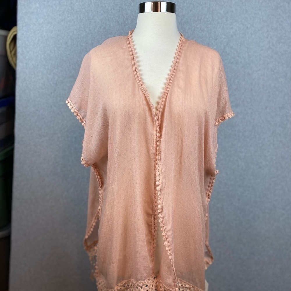 2Chic Peach Kimono One Size Fits Most
